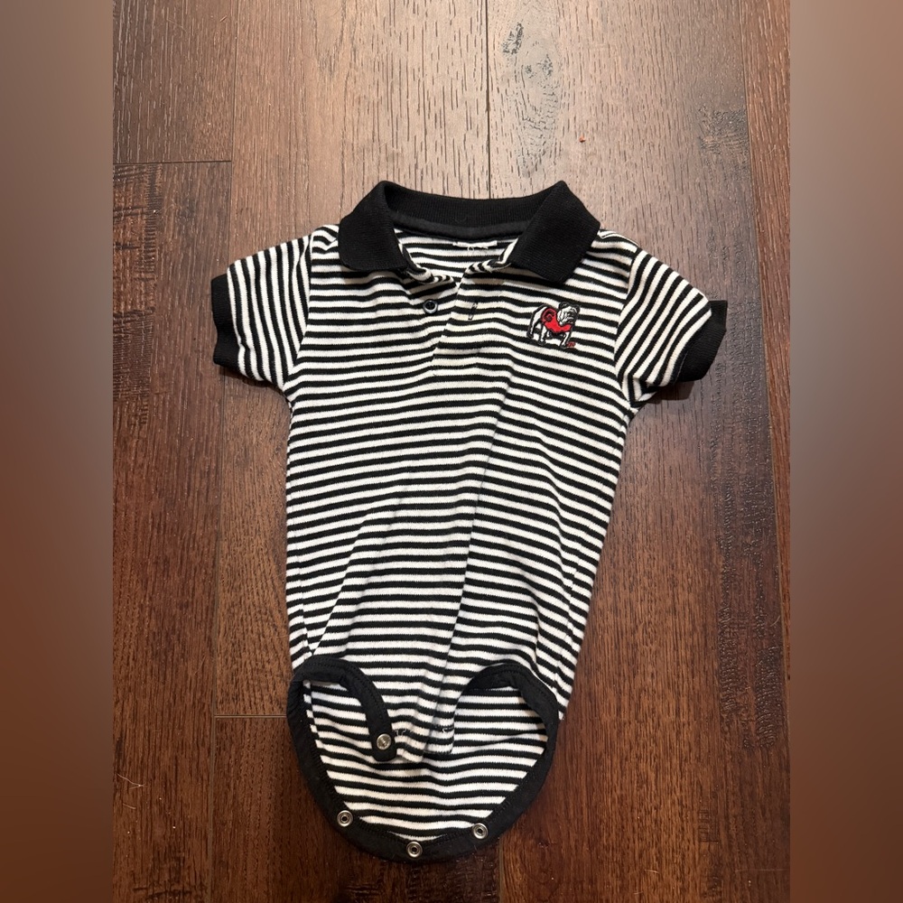 GA bulldogs polo onesie